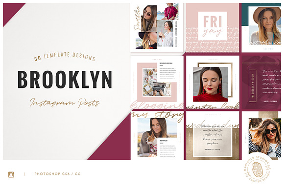 Foiled Instagram Post Bundle in Instagram Templates - product preview 16