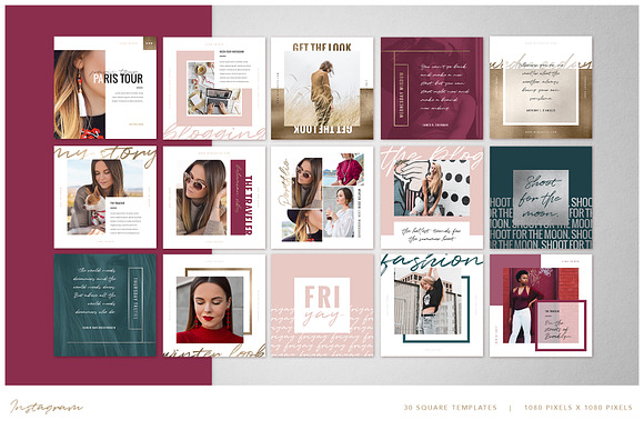 Foiled Instagram Post Bundle in Instagram Templates - product preview 18