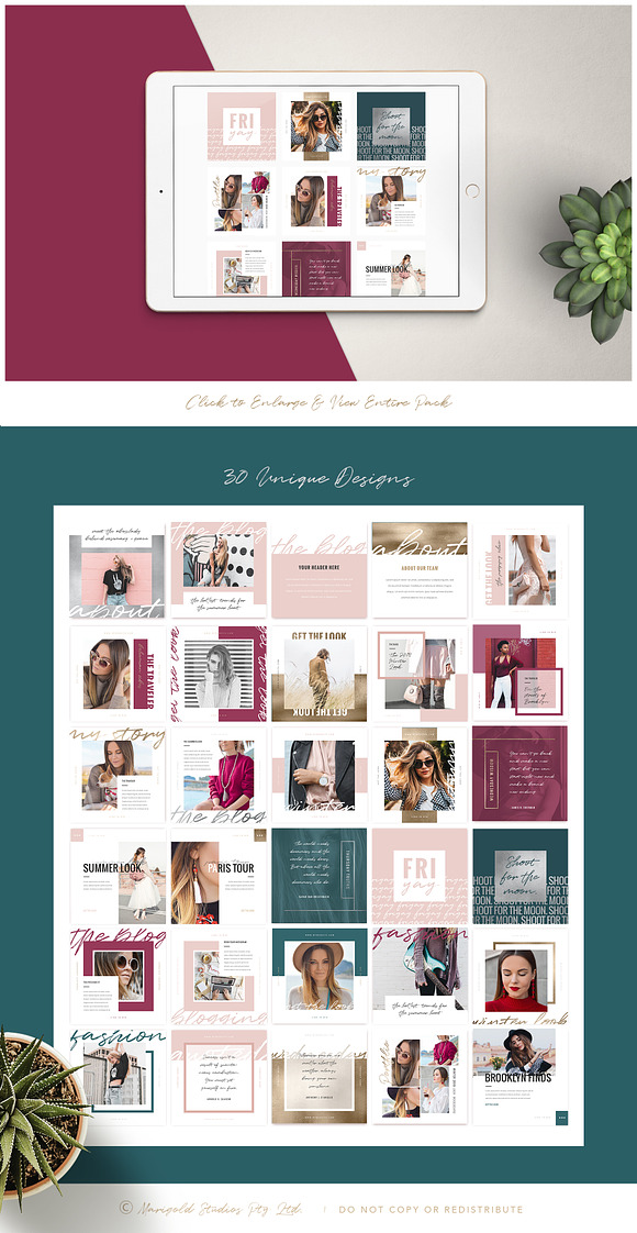 Foiled Instagram Post Bundle in Instagram Templates - product preview 19