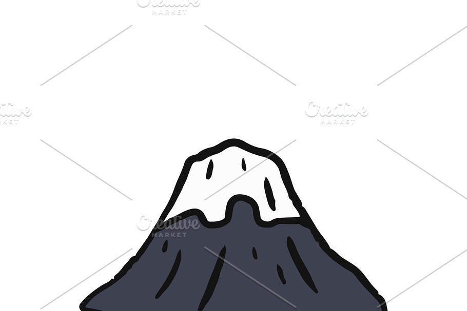 The famous Fuji mountain in Illustrations - product preview 8