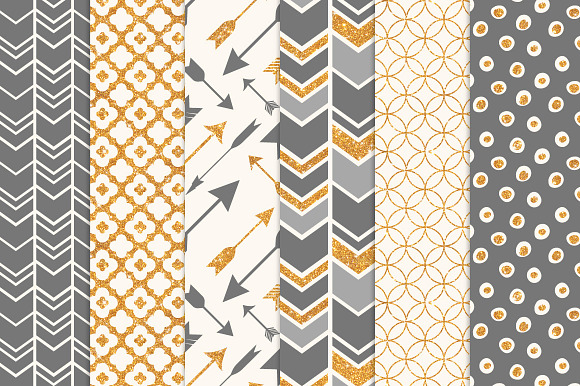 Grey Bohemian Glitter Patterns in Patterns - product preview 1