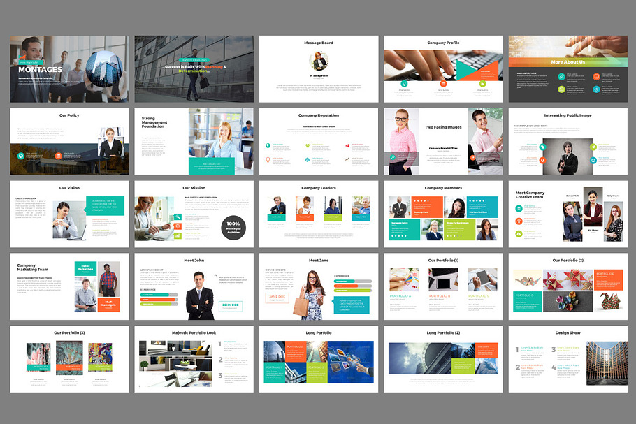 Montage - Multipurpose Presentation  in PowerPoint Templates - product preview 8