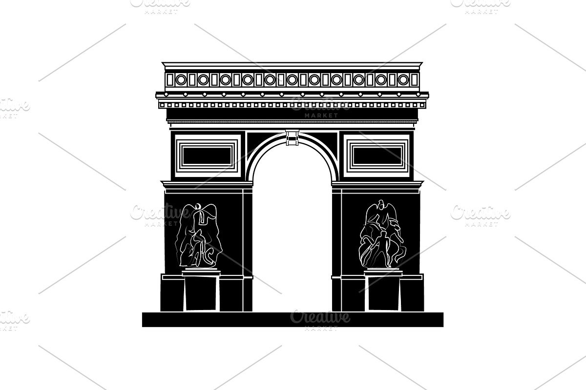 Arc de Triomphe in Paris in Icons - product preview 8