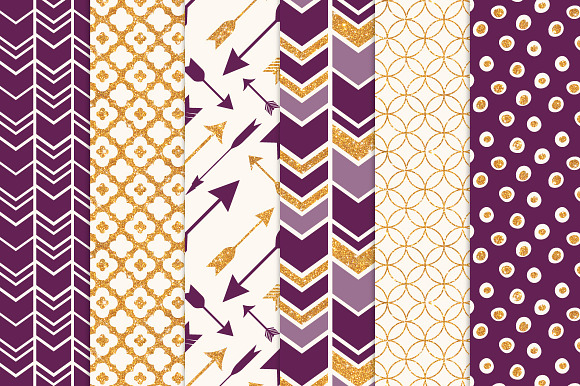 Plum Bohemian Glitter Patterns in Patterns - product preview 2