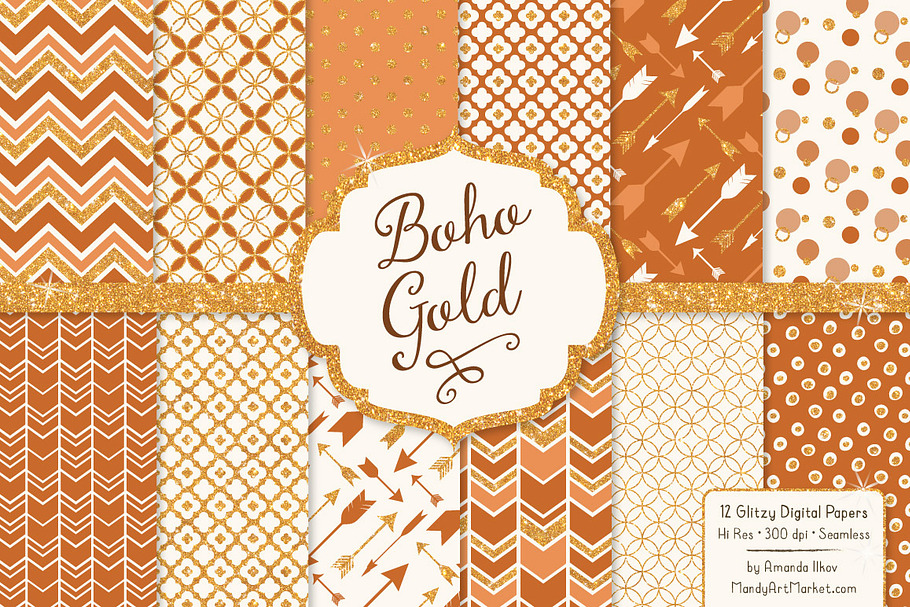 Pumpkin Glitter Patterns in Patterns - product preview 8