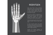 Roentgen Poster and Text, Vector Illustration