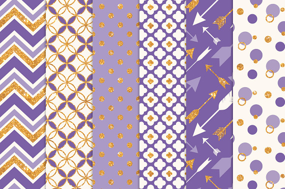 Purple Glitter Bohemian Patterns in Patterns - product preview 1
