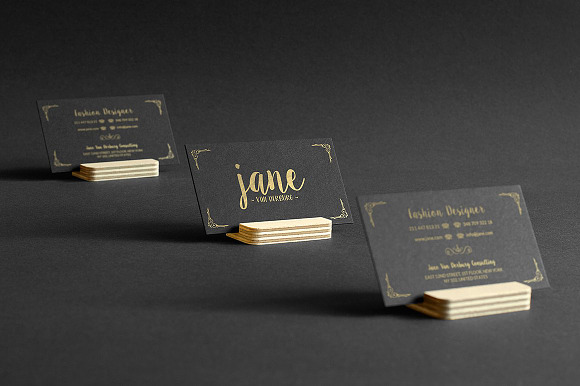 50 Golden Business Cards Bundle in Business Card Templates - product preview 22