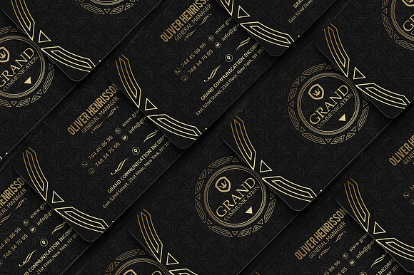 50 Golden Business Cards Bundle in Business Card Templates - product preview 30