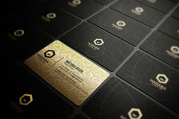 50 Golden Business Cards Bundle in Business Card Templates - product preview 36