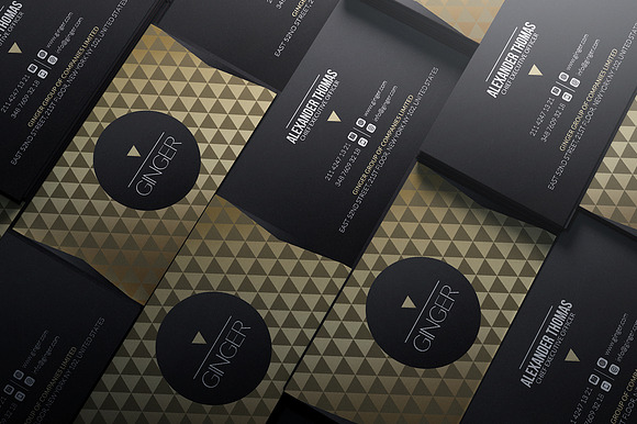 50 Golden Business Cards Bundle in Business Card Templates - product preview 43