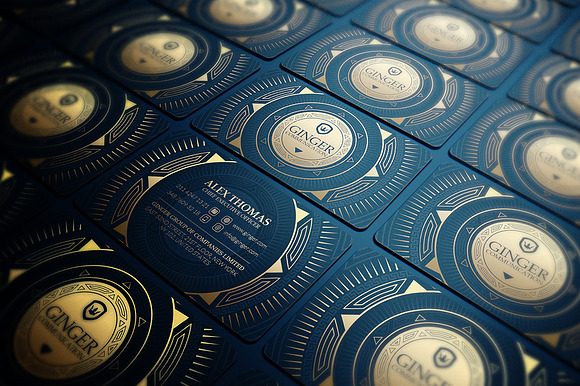 50 Golden Business Cards Bundle in Business Card Templates - product preview 49