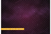 Space stars background. Light night sky vector transparent effect