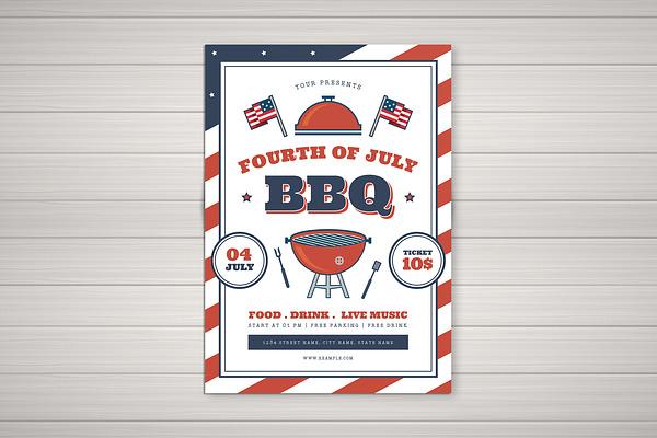 4th of July BBQ Flyer
