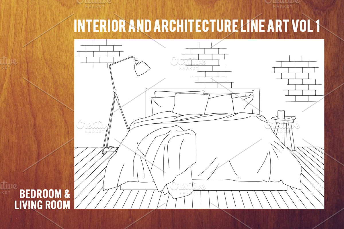 Interior&Architecture Line Art Vol.1 in Illustrations - product preview 8