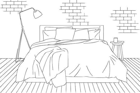 Interior&Architecture Line Art Vol.1 in Illustrations - product preview 5