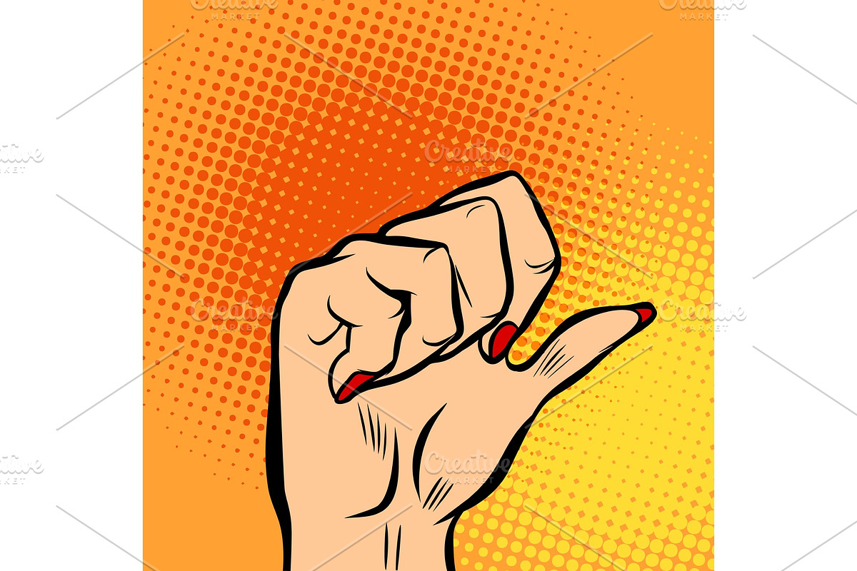 female fist and thumb in Illustrations - product preview 8