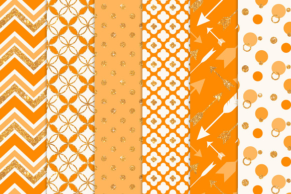 Tangerine Glitter Boho Patterns in Patterns - product preview 1