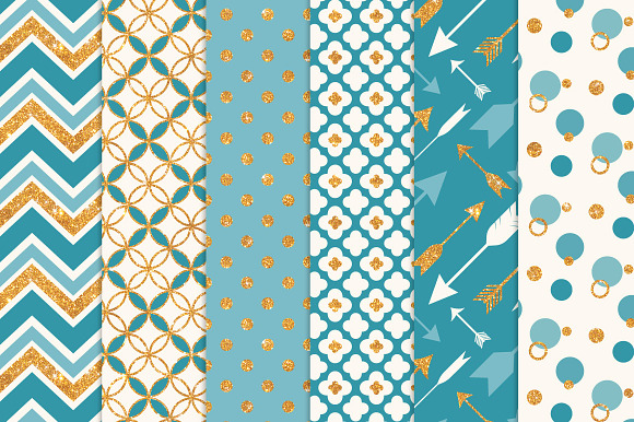 Vintage Blue Glitter Patterns in Patterns - product preview 1