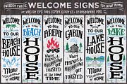 Outdoor Welcome Signs Set
