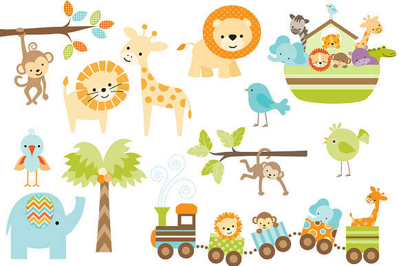 Baby Jungle Animal Pack in Illustrations - product preview 2