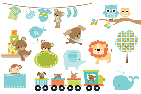 Baby Boy Design Pack in Illustrations - product preview 1
