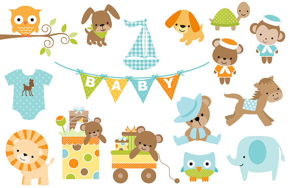 Baby Boy Design Pack in Illustrations - product preview 2
