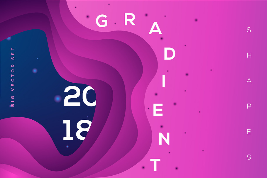 Gradient Shapes Vector Collection