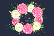 Roses Lana watercolor Clipart