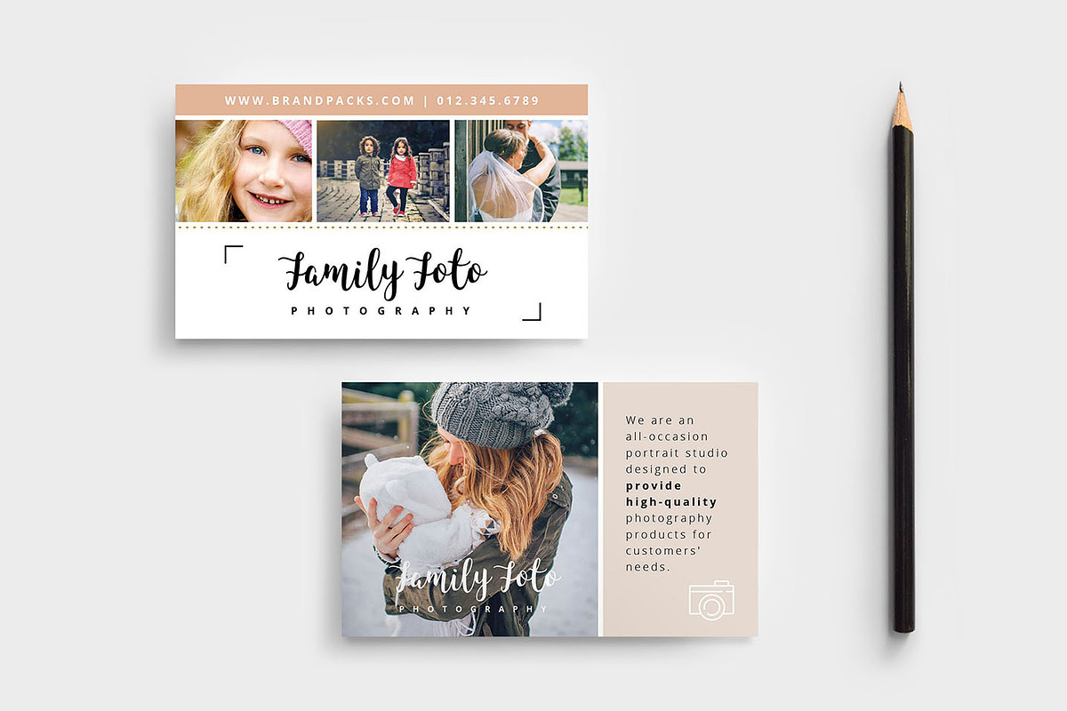 Family Photographer Business Card in Business Card Templates - product preview 8