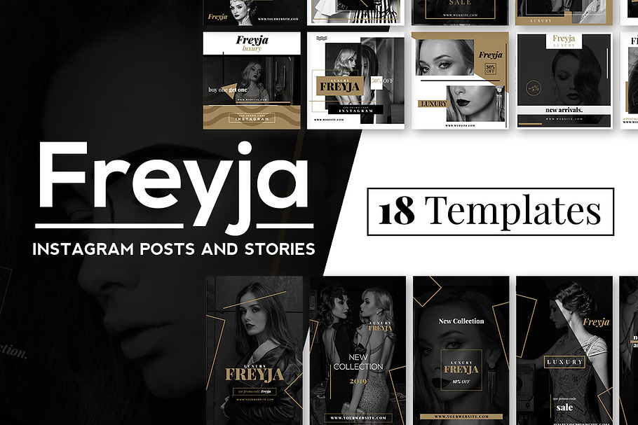 Freyja - Instagram Posts & Stories in Instagram Templates - product preview 8