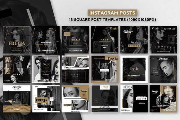 Freyja - Instagram Posts & Stories in Instagram Templates - product preview 1