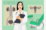 Gynecologist vector image