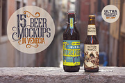 Bundle Venecia x15 | Beer Mockups