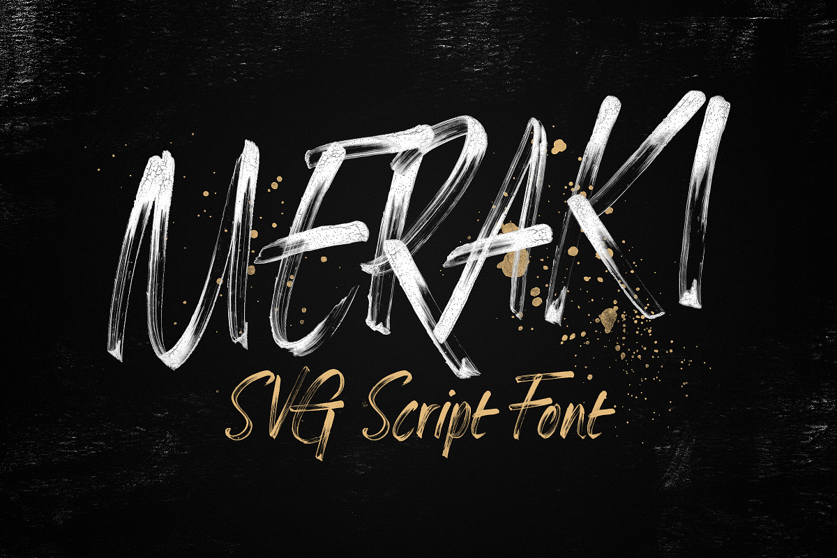 Meraki SVG Script Font in Script Fonts - product preview 8