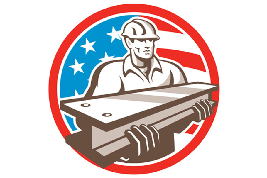 Construction Steel Worker I-Beam USA