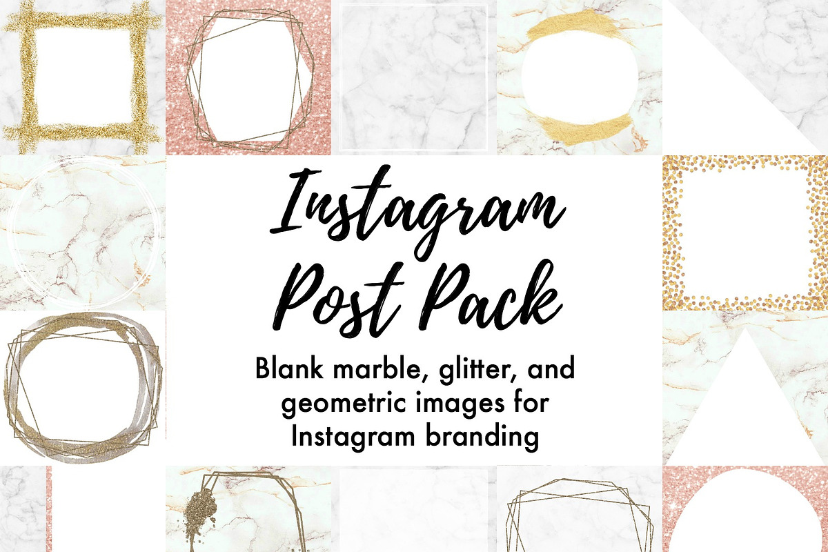 20 Chic Marble Instagram Post Frames in Instagram Templates - product preview 8