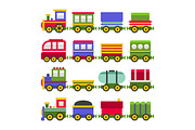 Color Toy Railroad Train Set