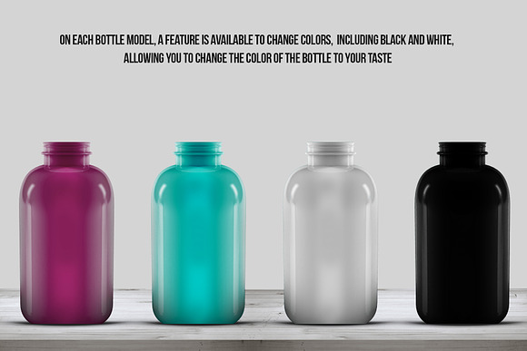 7 Different Bottle Mock-up in Product Mockups - product preview 1