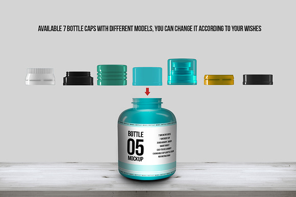 7 Different Bottle Mock-up in Product Mockups - product preview 2