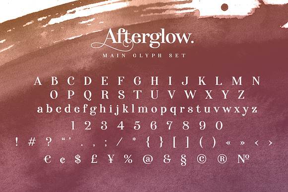 Afterglow in Website Fonts - product preview 11