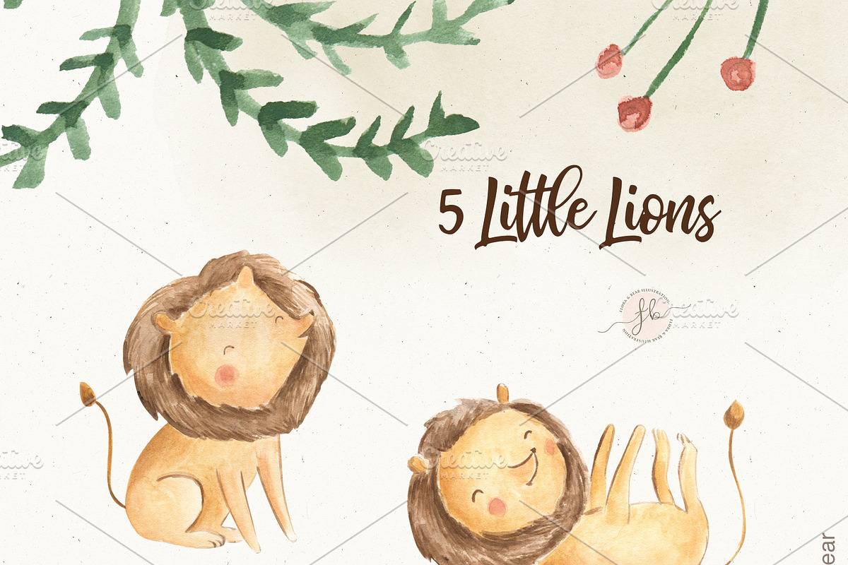 Little Lions in Illustrations - product preview 8