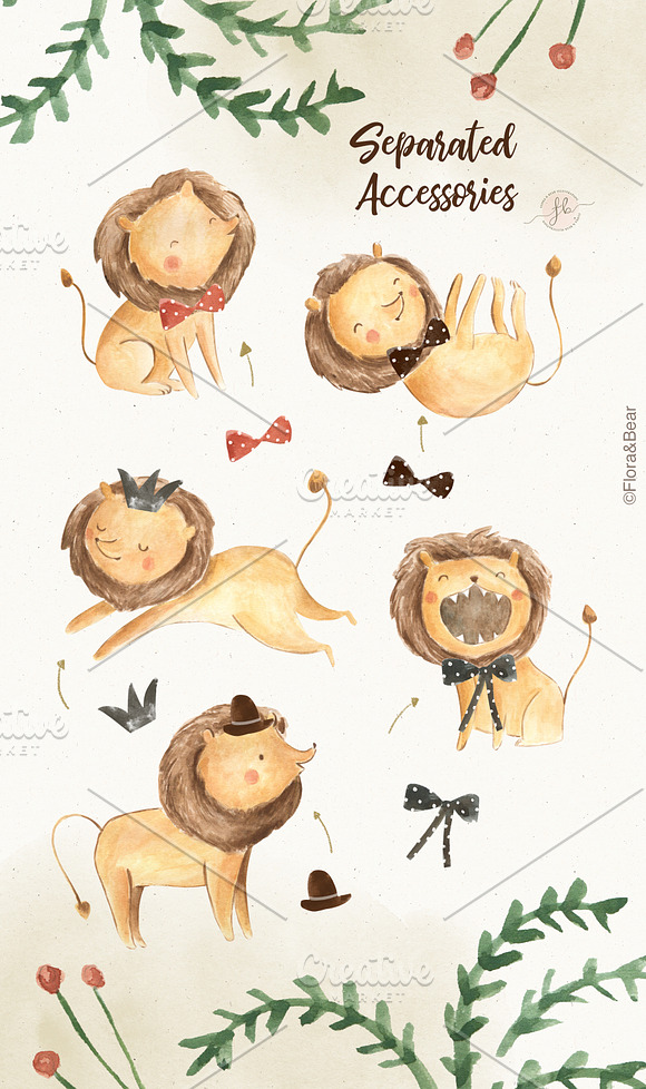 Little Lions in Illustrations - product preview 1