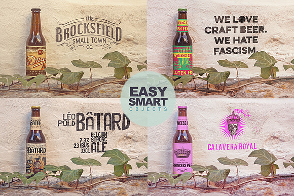 Formentera Wall | Beer Mockup in Product Mockups - product preview 1