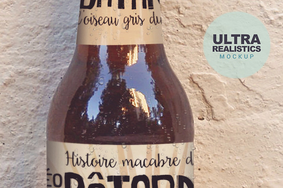 Formentera Wall | Beer Mockup in Product Mockups - product preview 3