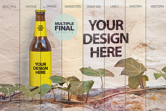 Formentera Wall | Beer Mockup in Product Mockups - product preview 4