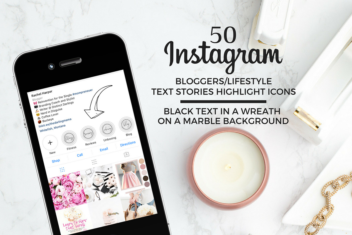 BLOGGER/LIFESTYLE Instagram Icon in Instagram Templates - product preview 8