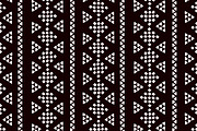 Black and white geo ethnic pattern