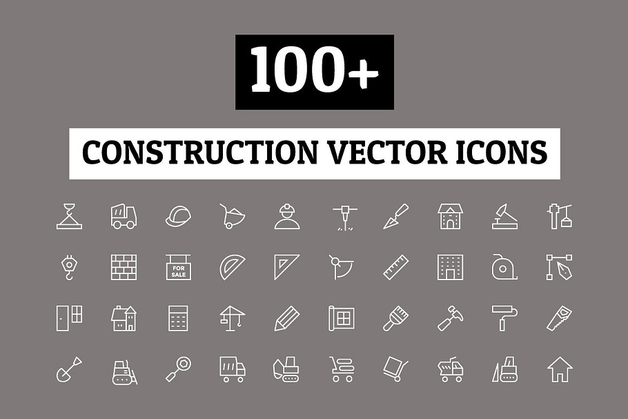 100+ Construction Vector Icons in Construction Icons - product preview 8