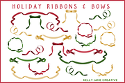 Christmas Ribbons & Bows - Vector